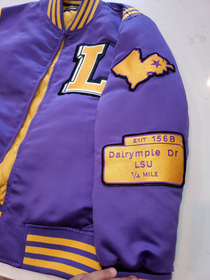 Purple Bayou Bomber Jacket