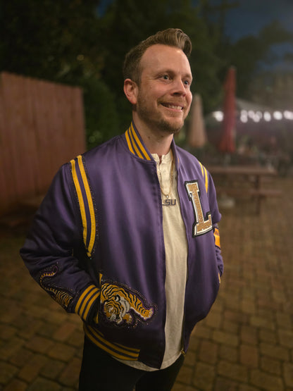 Purple Rhinestone Bayou Bomber