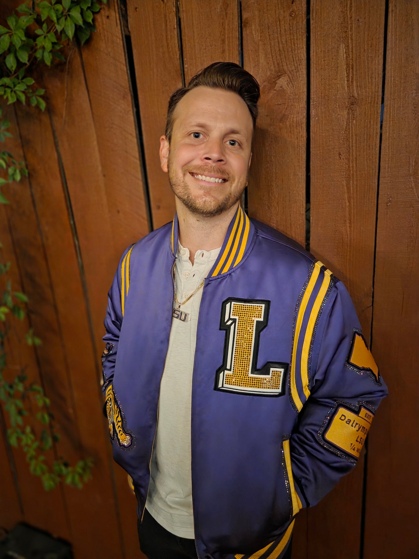 Rhinestone Bayou Bomber Jacket - Tiger Pocket Edition