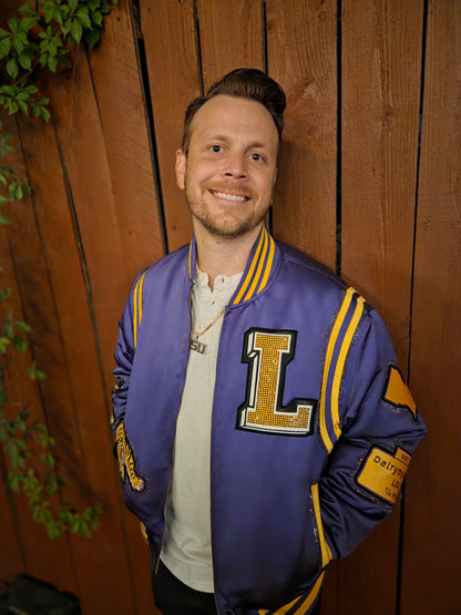 Purple Rhinestone Bayou Bomber