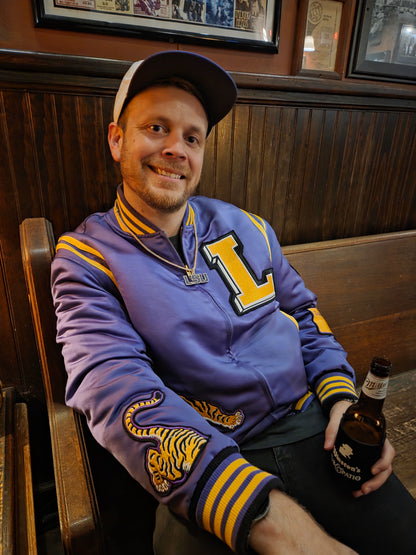 Purple Bayou Bomber Jacket