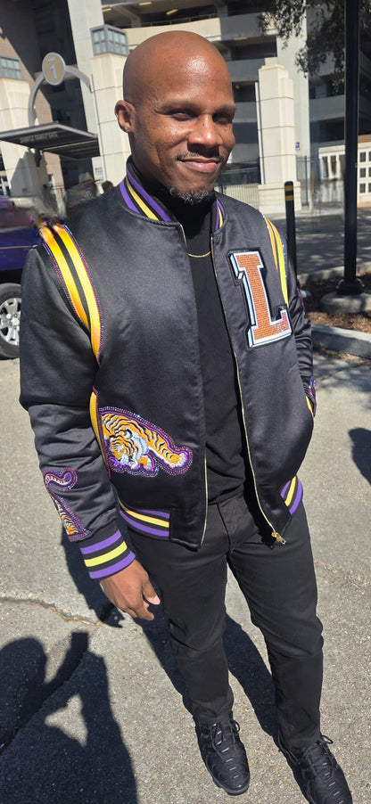 Black Rhinestone Bayou Bomber
