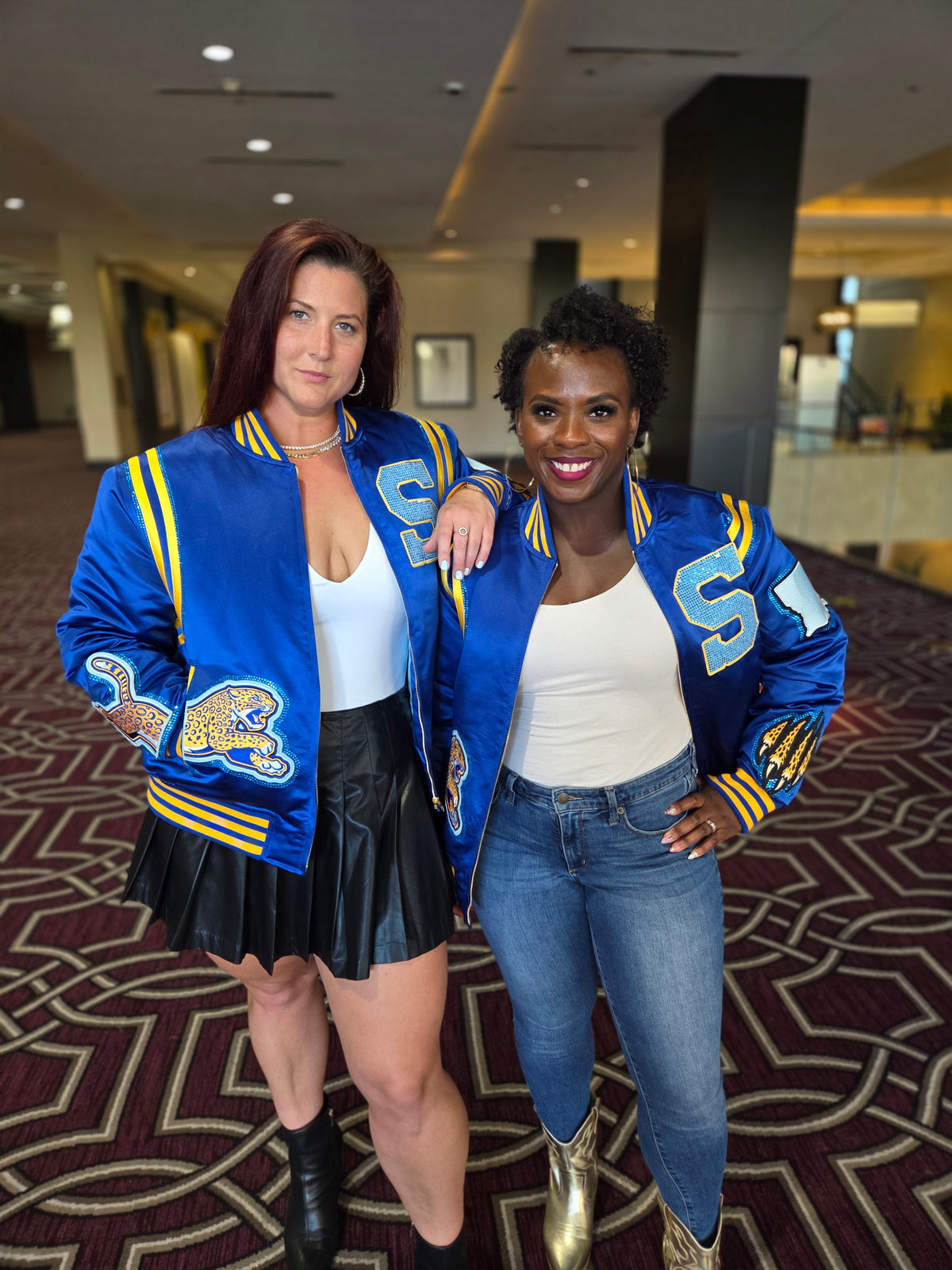 Rhinestone Jaguar Bomber