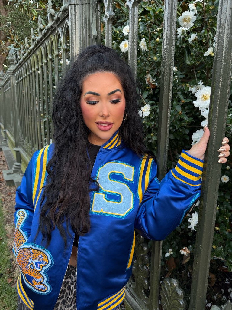 Rhinestone Jaguar Bomber