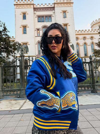 Rhinestone Jaguar Bomber
