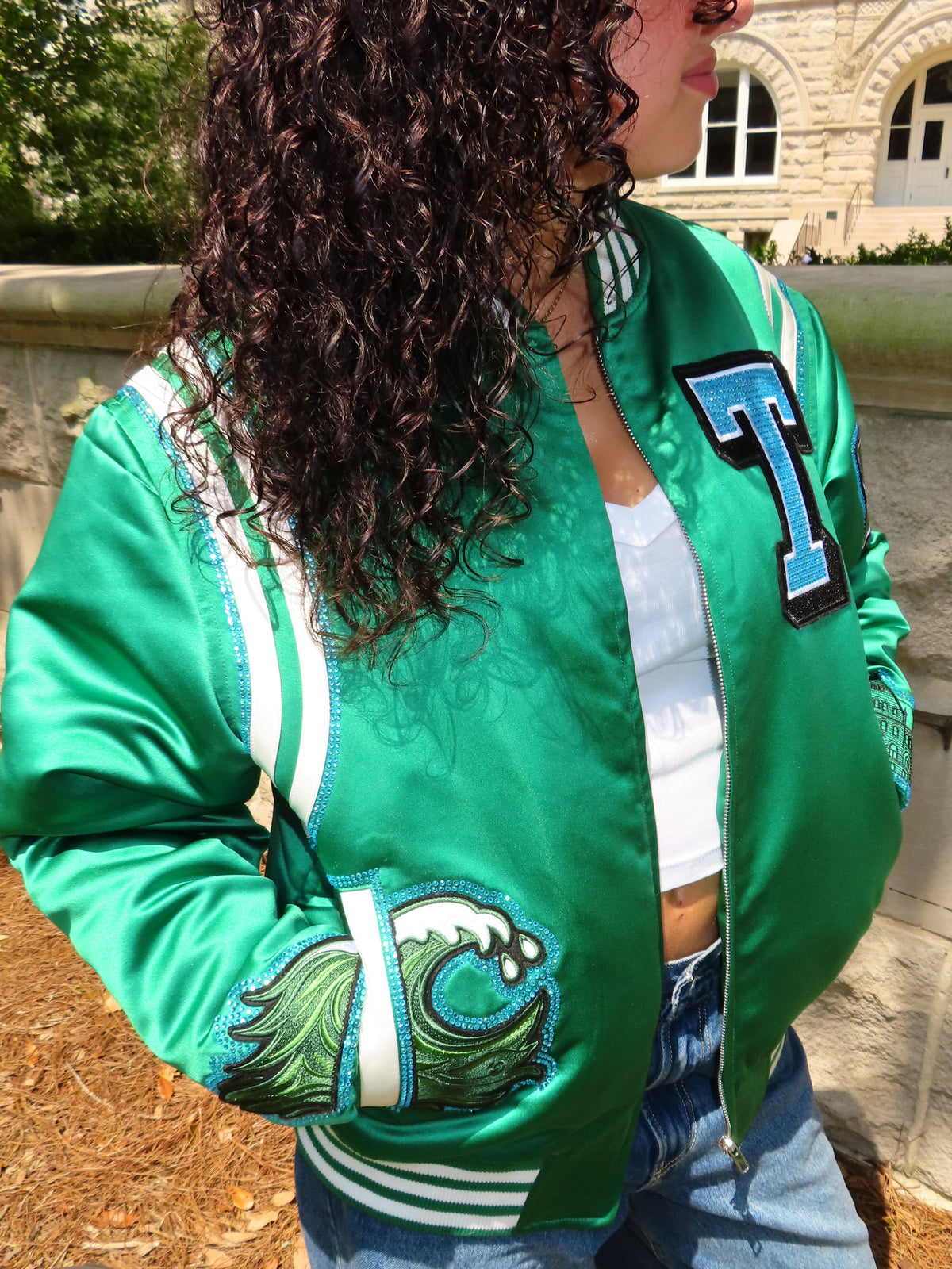 Rhinestone Wave Pocket Bomber
