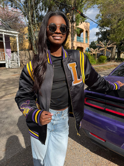 Black Rhinestone Bayou Bomber