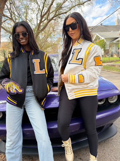 Black Rhinestone Bayou Bomber