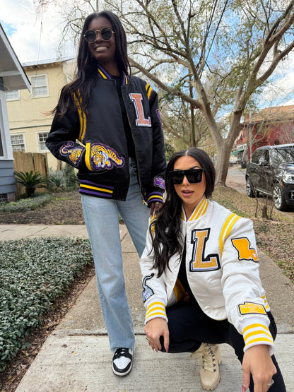 Black Rhinestone Bayou Bomber