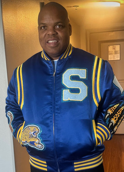 Rhinestone Jaguar Bomber