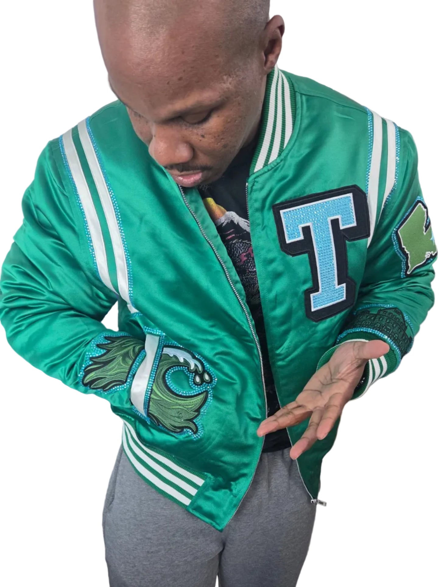 Rhinestone Wave Pocket Bomber